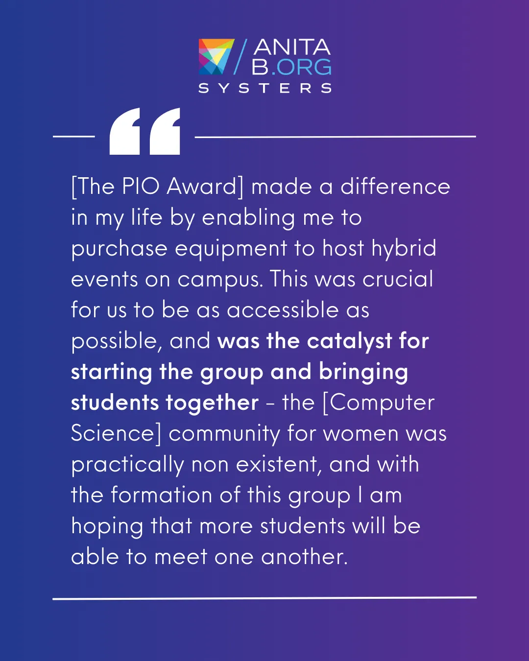 Pass It On Award Event