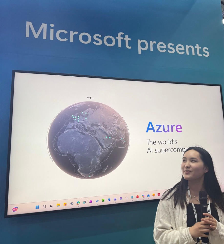 Presenting Azure at the Microsoft booth at ICML 2026